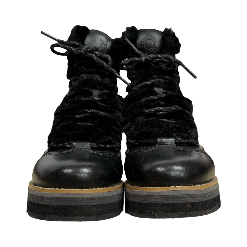 COLE HAAN
Zerogrand Lodge Hiker Boots Black Leather Waterproof Faux Fur EUC - Picture 4 of 10